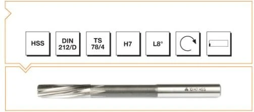 Makina Takım Hss Dın 212 L-Rn Makina Rayba 14 mm H7 ürün görseli 1