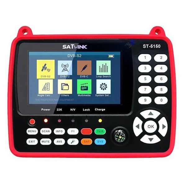Satlink ST-5150 Combo DVB-S/S2/C/T/T2  - 4.3'' Ekranlı Görüntülü Full HD Uydu Yön Bulucu ürün görseli 1