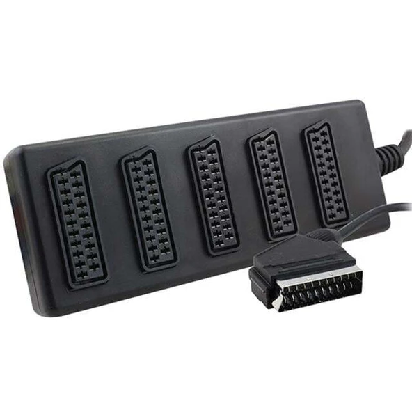 Elektromer 5'li Scart Dağıtıcı (1 Erkek - 5 Dişi Scart) ürün görseli 1