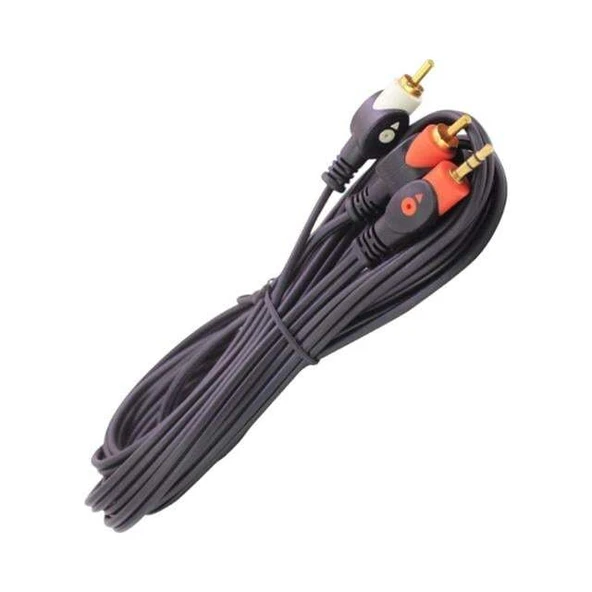 2RCA-3.5mm Stereo Kablo 10 Metre ürün görseli 1
