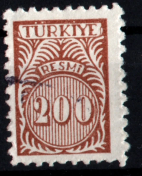 EABİ-1957 Resmi Pul 200 Kuruş (tp0285) ürün görseli 1