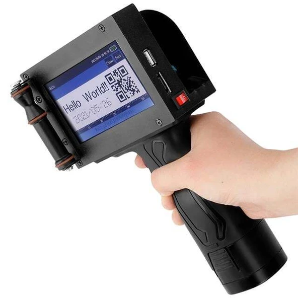 Powermaster PM-10878 4.3'' Dokunmatik Ekranlı Şarjlı Endüstriyel El Tipi Portatif Mürekkep Yazıcı ürün görseli 1