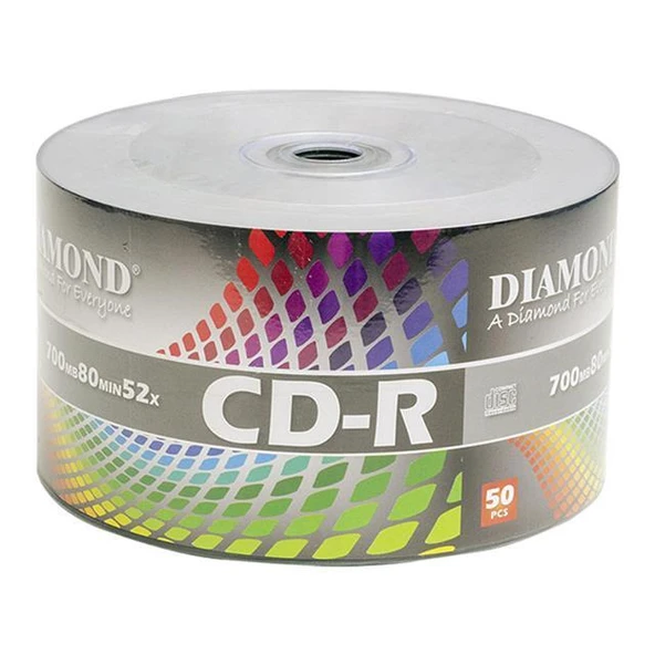 Diamond CD-R 52x 700 Mb 80 Min Boş CD 50'li Paket ürün görseli 1