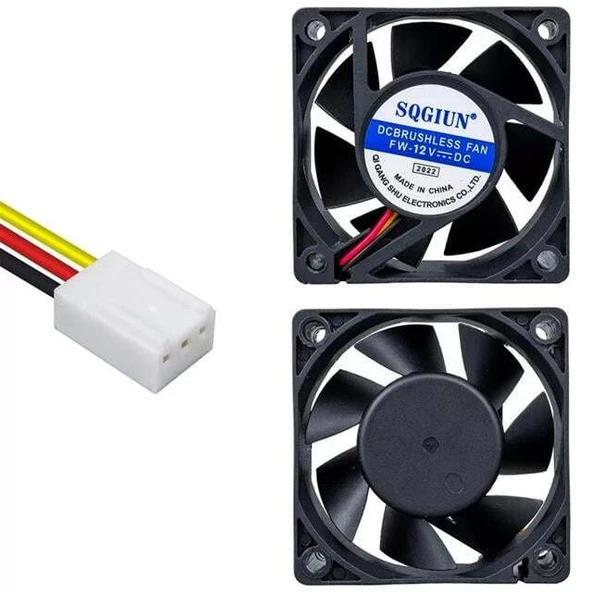 PowerMaster IC-216 Fırçasız DC Fan 60X60X25mm 12 Volt 3 Pin (Seri 2) ürün görseli 1