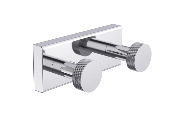 Line Bathroom AVERTA BORNOZ ASKILIK 119103 KROM Lamalı İkili Krom ürün görseli 1