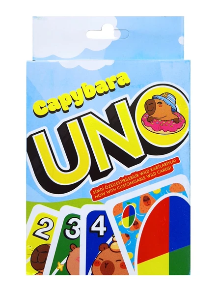 Resimli Uno Capybara Oyun Kartı ürün görseli 1