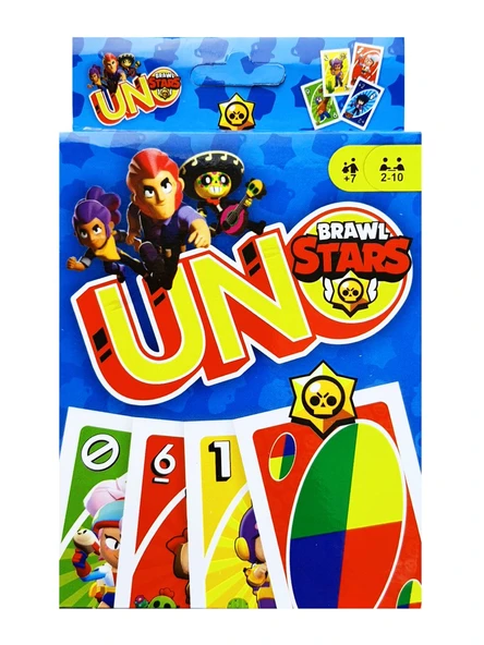 Resimli Uno Brawl Stars Oyun Kartı Mavi ürün görseli 1