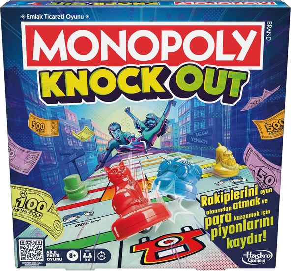 Monopoly Knockout Aile Partileri için Kutu Oyunu Türkçe ürün görseli 1