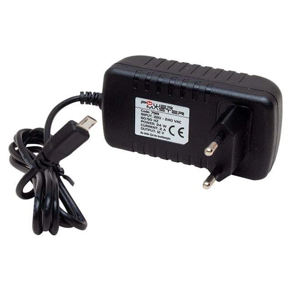 Powermaster PM-7919 12 Volt - 2 Amper Micro Usb Tablet Pc Adaptörü ürün görseli 1