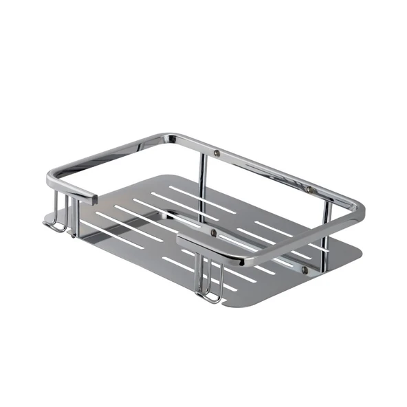 Line Bathroom Duş Malzemelik Şampuanlık Düz 150X220 Krom ürün görseli 1