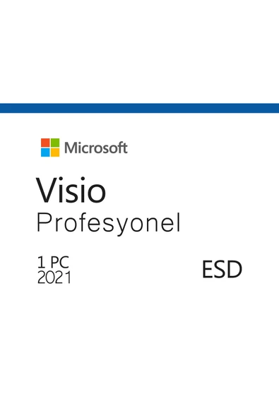 MS VISIO PROFESSIONAL 2021 TURKCE-INGILIZCE ELEKTRONIK LISANS D87-07606 Keysofti ürün görseli 1