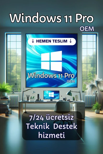 Windows 11 PRO OEM Sorunsuz Dijital Lisans Anahtarı Key - Hemen Teslim - Garantili Etkinleştirme Keysofti ürün görseli 1