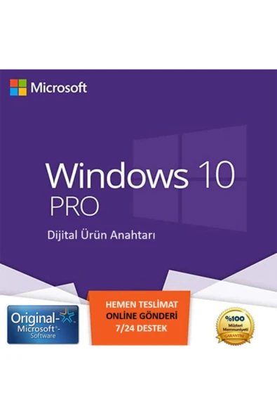 MICROSOFT  Windows 10 Professional Orjinal Dijital Lisans Anahtarı 32&64 Bit Keysofti ürün görseli 1