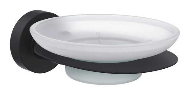 Line Bathroom MASTER SABUNLUK 128606 MAT SİYAH BUZLU CAM MAT SİYAH ürün görseli 1