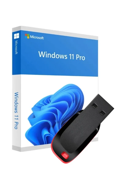 MICROSOFT Windows 11 Pro + 32GB USB Kurulum + Sürücü Paketi Keysofti ürün görseli 1