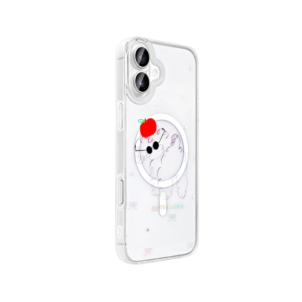 Gpack iPhone 16 Plus uyumlu Kılıf Folk M-Safe Şarj Özellikli  Desenli Sevimli Köpek ürün görseli 1