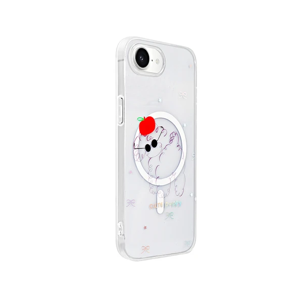 Gpack iPhone 16E uyumlu Kılıf Folk M-Safe Şarj Özellikli  Desenli Sevimli Köpek ürün görseli 1