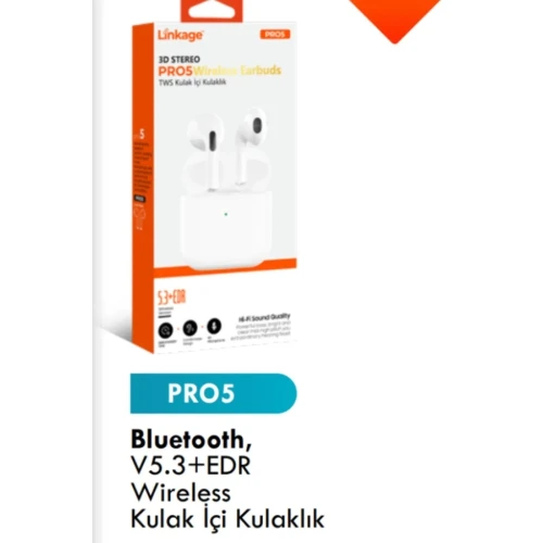 Pro 5 Bluetooth 5.3 Versiyon Edr Wireless Kulak Içi Kulaklık ürün görseli 1