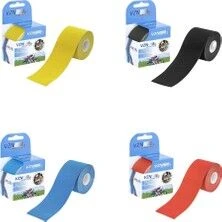 Medikaltec Sport Tape Sarı Renk Kinezyo  - Medikaltec Sport Tape Sarı Renk Kinezyo Sporcu Bandı 4 Renk ( Siyah, Mavi, Kırmızı, Sarı) ürün görseli 1