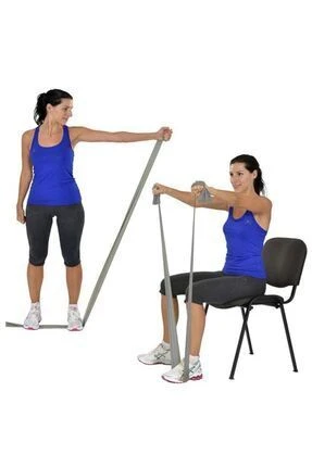 Medikaltec Pilates & YogaEgzersiz Bandı  - Medikaltec Pilates & YogaEgzersiz Bandı , Theraband Gümüş(ekstra Güçlü) 1.5 Mt ürün görseli 1