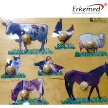 Medikaltec Hayvan 2 Figürlü Çocuk Zeka G - Medikaltec Hayvan 2 Figürlü Çocuk Zeka Geliştirici Puzzle ürün görseli 1