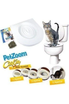 Medikaltec Kedi Tuvaleti EğitimSeti Kedi - Medikaltec Kedi Tuvaleti EğitimSeti Kedi Klozeti Citty Kitty Alıştırıcı Eğitim Seti Klozet Kapağı Eğitim Seti ürün görseli 1