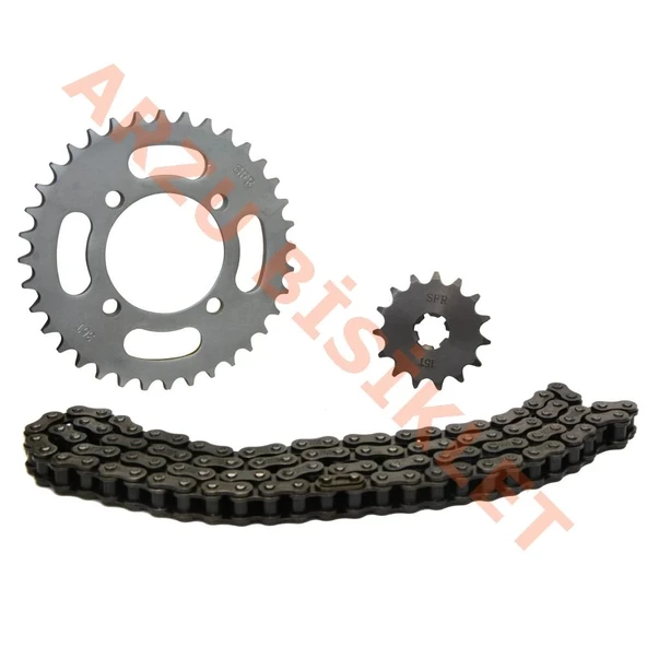 ZİNCİR DİŞLİ SET [15T/36T] [428H x 100L] YAMAHA CRYPTON ürün görseli 1