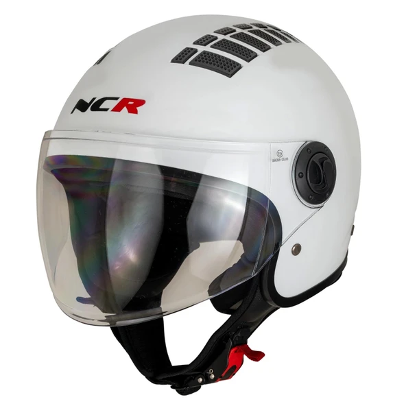 KASK ÇENESİZ 230 ECE BELGELİ- PARLAK BEYAZ BEYAZ ürün görseli 1