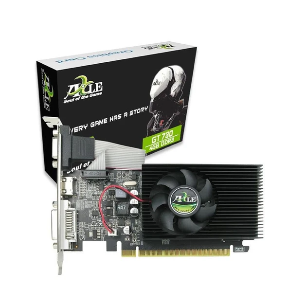 Axle GeForce GT730 AX-GT730-4GD3P8CDIL 4GB GDDR3 128Bit DX12 Ekran Kartı ürün görseli 1