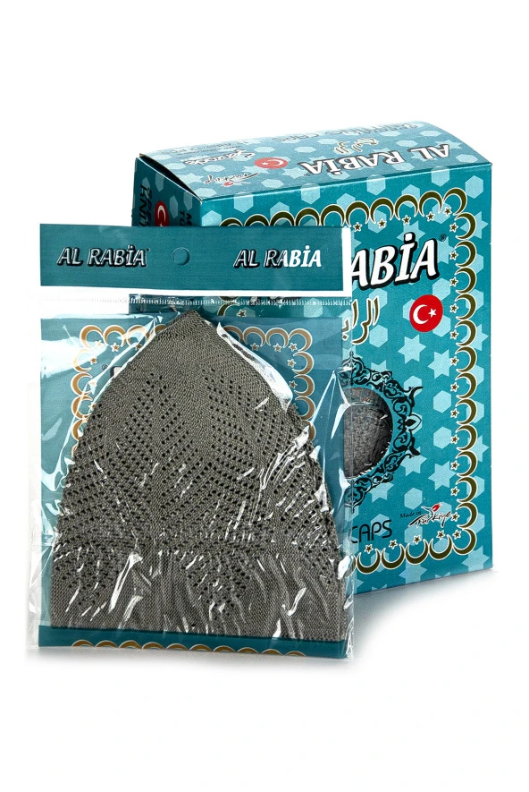 El Örgüsü Model Triko Takke 12 Adet Gri - Resim 2