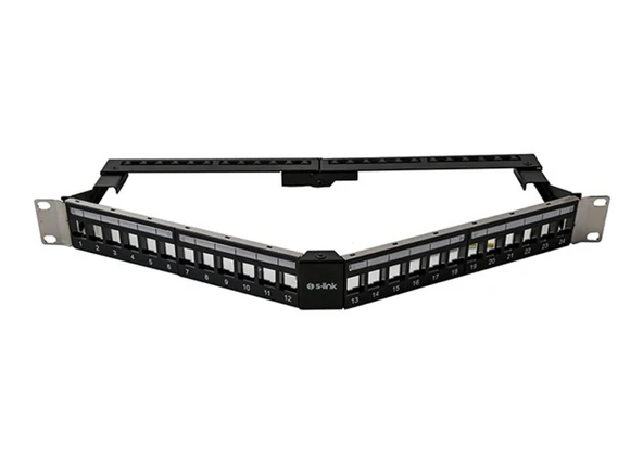 S-link  SL-P626 24lü Kolay Kullanımlı, FTP Boş V Şeklinde Patch Panel ürün görseli 1