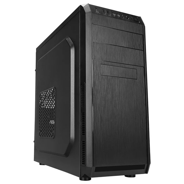 Everest 318B 300W Peak Siyah Metal Panel ATX Mid-T PC Kasası ürün görseli 1