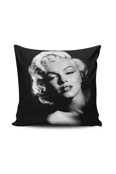 Alkan Homes Marilyn Monroe Dijital Baskılı Kırlent Kılıfı ürün görseli 1