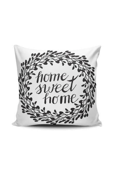 Alkan Homes Home Sweet Home Dijital Baskılı Kırlent Kılıfı ürün görseli 1