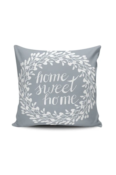 Alkan Homes Home Sweet Home Dijital Baskılı Kırlent Kılıfı ürün görseli 1