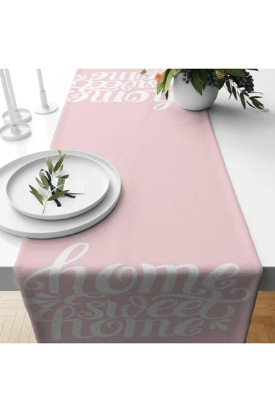 Alkan Homes Home Sweet Home Temalı Dekoratif Runner ürün görseli 1