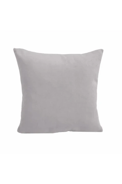 Alkan Homes Çift Taraflı 43x43 Cm Krem Rengi Kadife Dokulu Yastık Kırlent Kılıfı ürün görseli 1