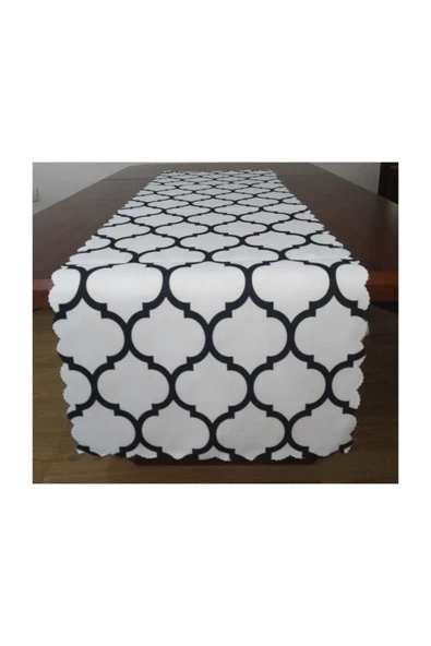 Alkan Homes Moroccan Desenli Dekoratif Runner - Resim 2