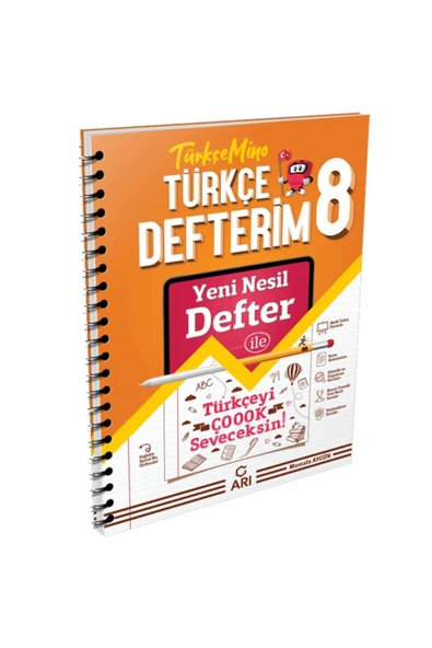 Arı 8.Sınıf Türkçe Defterim Türkçemino ürün görseli 1
