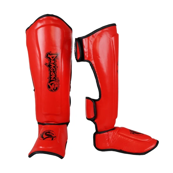 DragonDo 40715-P Kaval Ayak Koruyucu Kırmızı Profesyonel Kick Boks Kaval Koruyucu ürün görseli 1