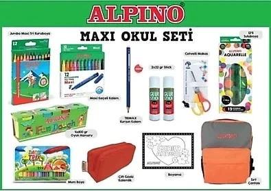 *Kampanya* Alpino Sırt Çantalı Maxi Okul Seti ürün görseli 1