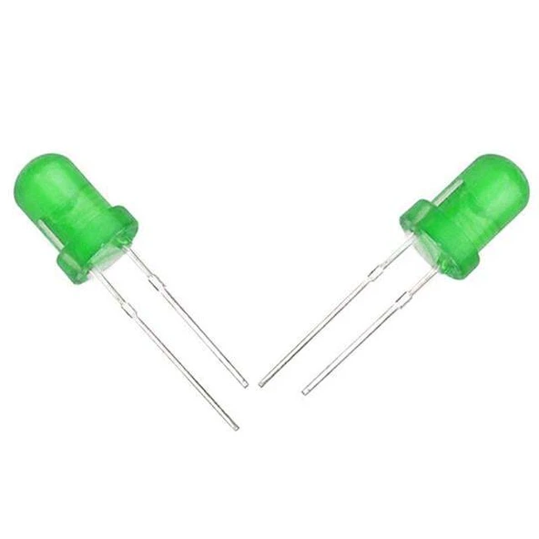 Halmet Mantar Led 5mm Yeşil Mat ürün görseli 1