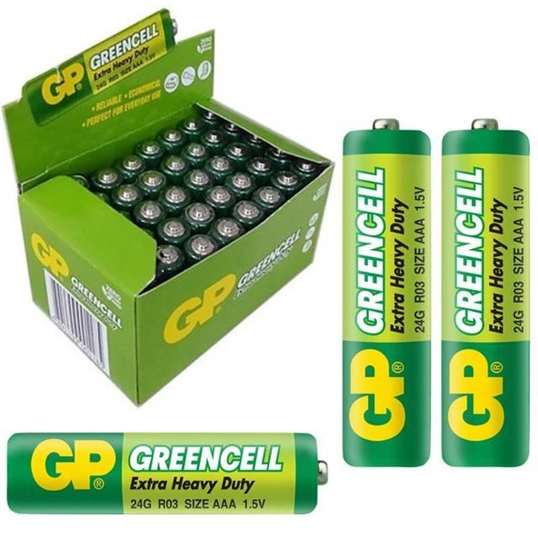 GP 24G-2S2 Greencell AAA 40'lı İnce Kalem Pil ürün görseli 1