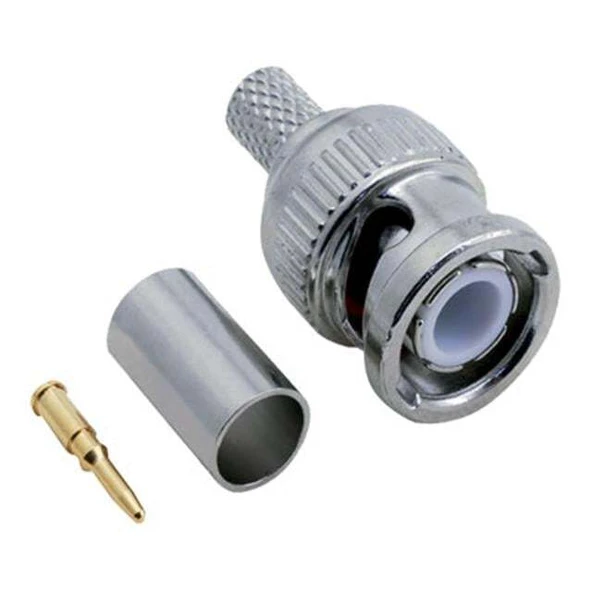 Erkek Sıkmalı RG 59 BNC Konnektör ürün görseli 1