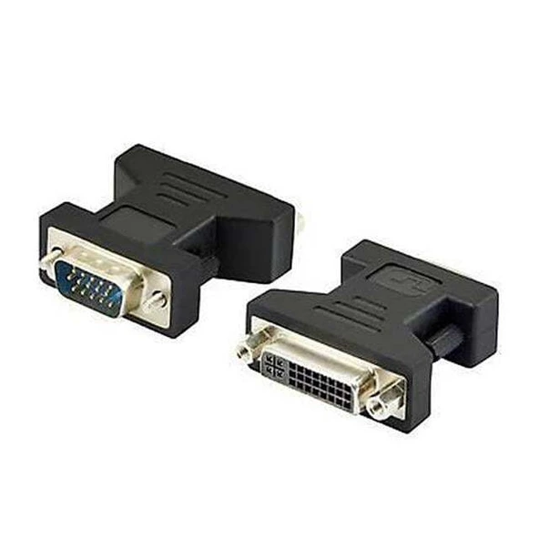 PowerMaster PM-5260 VGA - DVI Dişi 24+5 Pin 15 Pin Erkek Dönüştürücü Çevirici Aparat (VGA TO DVI) ürün görseli 1