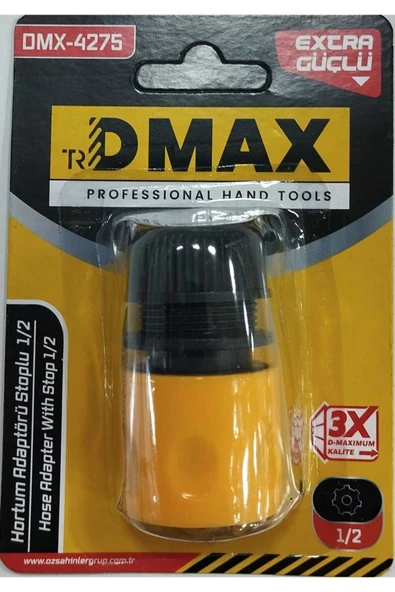 DMAX HORTUM ADAPTÖRÜ STOPLU 1/2 ürün görseli 1