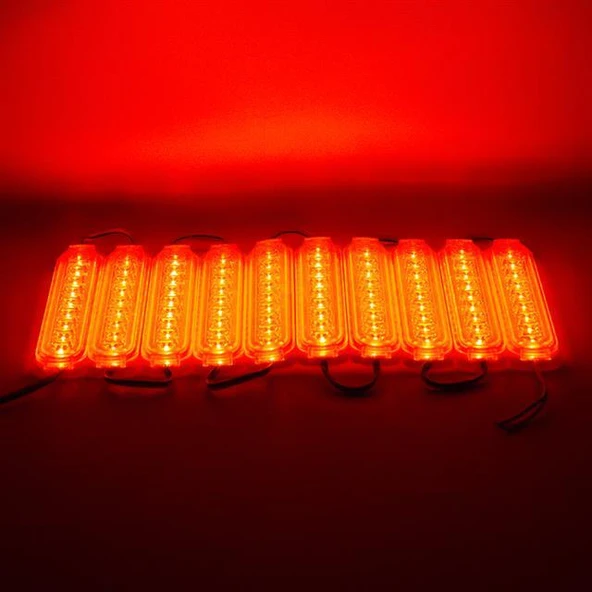 Powermaster 24 Volt 2.4 Watt Tek Renk Kırmızı 2835 Modül Led 14*32.5 - Resim 2