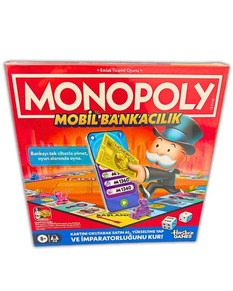 Monopoly Mobil Bankacılık Kutu Oyunu G1424 ürün görseli 1