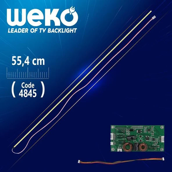 50'' Universal E-Led 63 Ledli (7020) 554mm 360-450ma 63-66v Çift Led+Sürücü+Kablo Takım (Wk-1371) ürün görseli 1