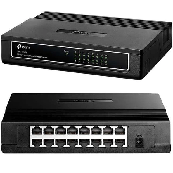 TP-Link TL-SF1016D 16 Port 10-100 Mbps Ethernet Switch ürün görseli 1